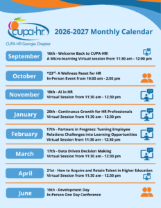 Full Calendar of Events for 2026 - 2027